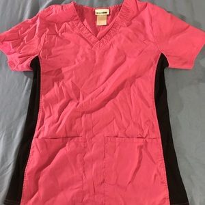 Pink scrub top